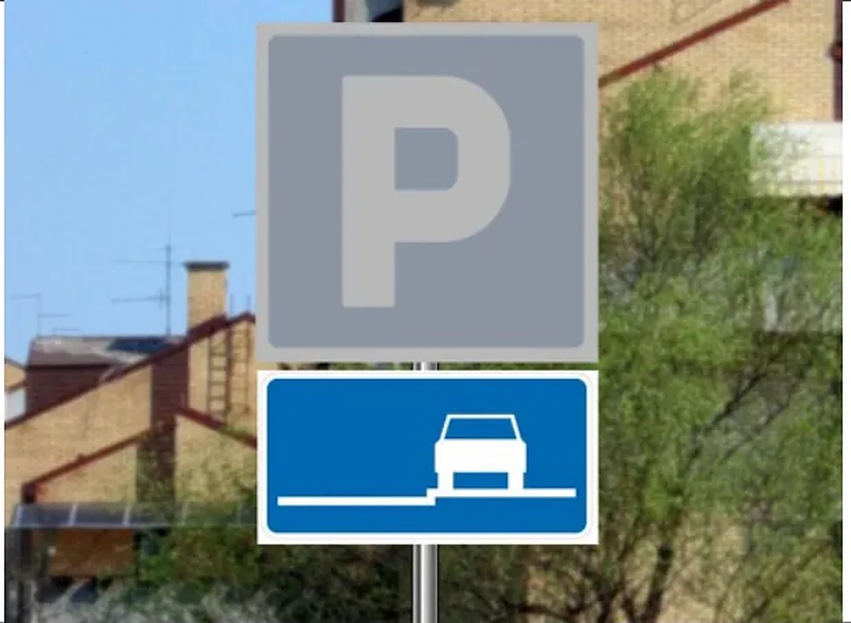 Dopunska tabla prikazana na slici, postavljena uz saobraćajni znak „Parkiralište”, označava: