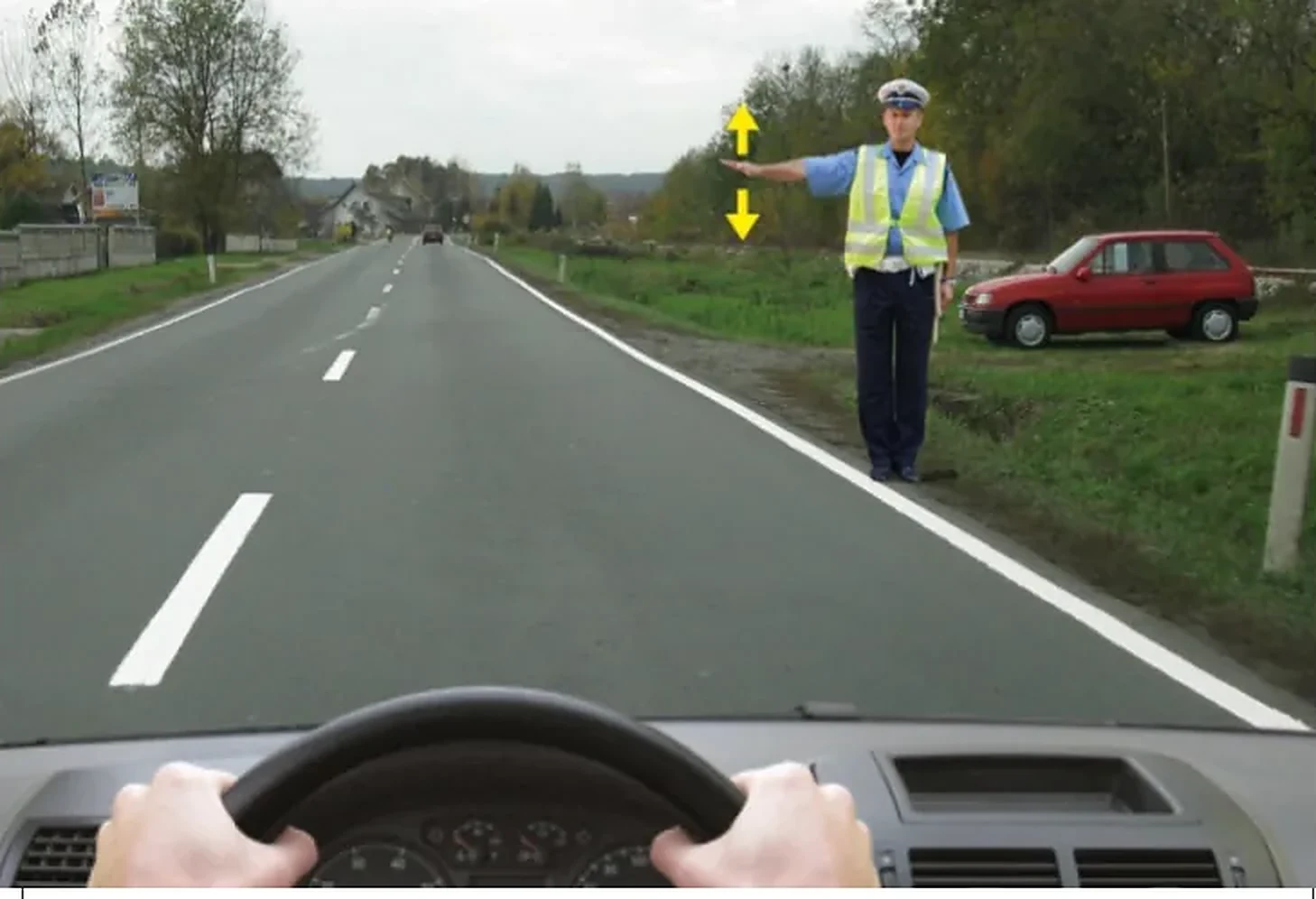 U situaciji prikazanoj na slici dužni ste da: