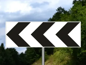 mesto gde se nailazi na oštru krivinu